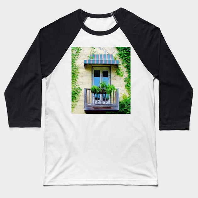 Balcony Doors Baseball T-Shirt by Cynthia48